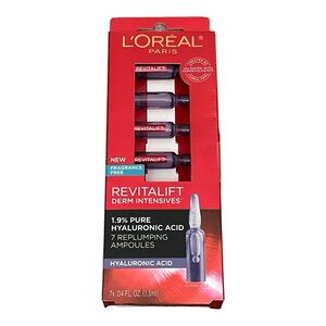 New L'Oreal Paris Recitalift Derm Intensives 1.9% Pure
Hyaluronic Acid 7x.04oz